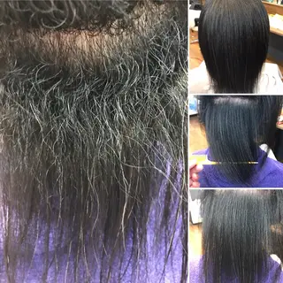 ミディアム 縮毛矯正専門店 FUNNYのヘアスタイル