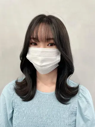 ミディアム ❤︎︎韓国ヘア❤︎︎ 𝑺𝒉𝒊𝒉𝒐のヘアスタイル