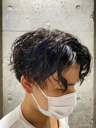 パーマ メンズ メンズブリーチカラー /パーマ ごーた立川のヘアスタイル