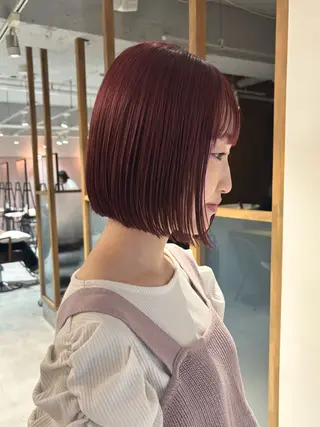 ショート カラー mei|顔まわり ×透明感カラーのヘアスタイル
