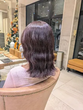 ミディアム 山嵜 菜織のヘアスタイル