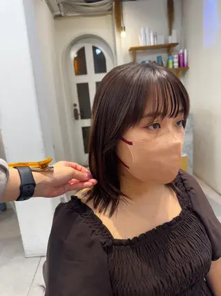 ミディアム カラー 似合う髪型が 分からない方へのヘアスタイル