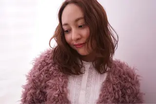 セミロング カラー パーマ ヘアアレンジ 可愛いを作る神 ナオヒロのヘアスタイル