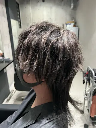 セミロング カラー mimiiy梅田 中崎町ハイトーンのヘアスタイル