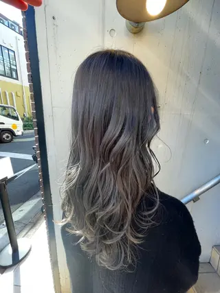 ロング カラー Lucca Lance経堂店【ルッカランス】所属・美髪矯正/髪質改善/ 福崎航平のヘアスタイル