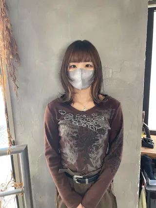 ミディアム ウルフ レイヤー パーマ🪐MANAのヘアスタイル
