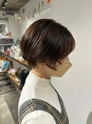 ショート ✨圧倒的満足度◎ 小顔美人ショート✨佃のヘアスタイル