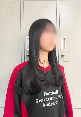 🎀韓国レイヤー/ 🫧暖色/暗髪カラーのヘアスタイル