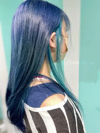 ロング 原 千景のヘアスタイル