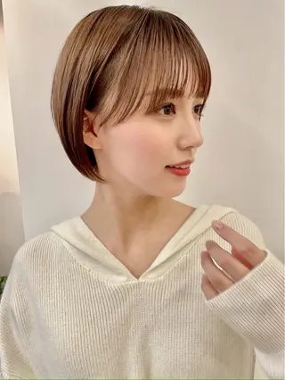 ショート カラー 石川 航のヘアスタイル