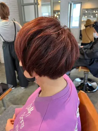 ショート パーマ カラー ヘアアレンジ 【N°deseo】 吉祥寺のヘアスタイル