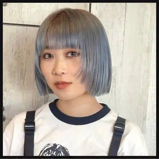 ショート ダメージレスカラー/ 透明感ボブ👑涼介のヘアスタイル