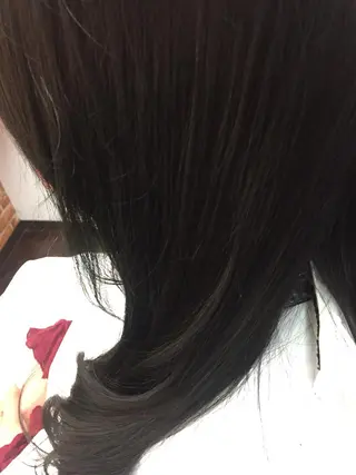 セミロング カラー 桧山 真のヘアスタイル