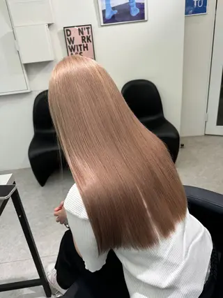 セミロング カラー 🫧盛れハイトーン/ ブリーチ特化🎀サキのヘアスタイル