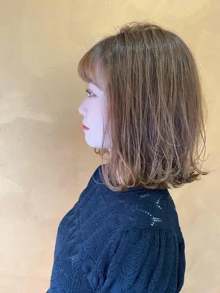 ミディアム 山口 明日花のヘアスタイル