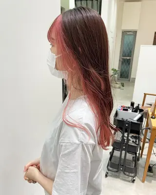 ロング 明石 歩樹のヘアスタイル