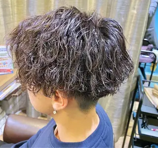 パーマ メンズ 透明感カラー/パーマ 奈良心優のヘアスタイル