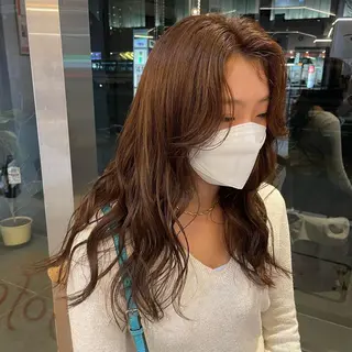 カラー ヘアアレンジ 𝙢𝙞𝙮𝙪🎀 girly hairのヘアスタイル