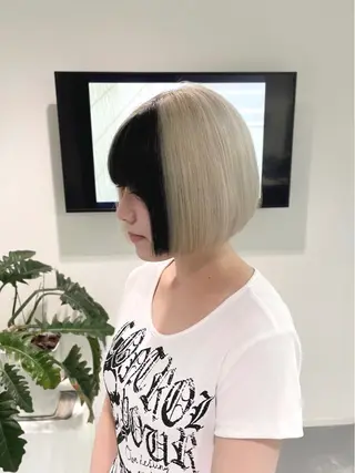 ショート 西山祐生/ハイトーン /ケアブリーチ/艶髪のヘアスタイル