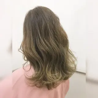 セミロング カラー メンズサロン アソビ元町のヘアスタイル