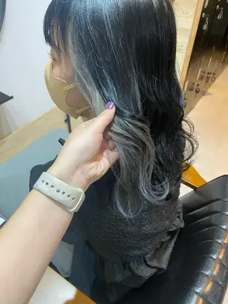 セミロング カラー otoha✳︎ くすみ艶カラーのヘアスタイル