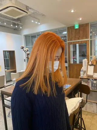 セミロング カラー 入江 允のヘアスタイル