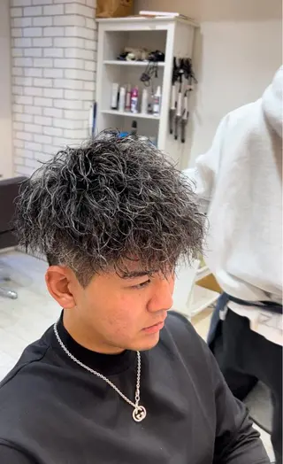 ショート パーマ メンズ 💈men's💈 satoru中目黒のヘアスタイル