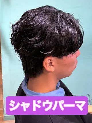 ショート パーマ メンズ メンズパーマ&メンズ 縮毛矯正/平野/渋谷のヘアスタイル
