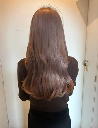ロング nacoハイトーン ベージュ🍒のヘアスタイル