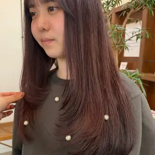 ロング カラー shin enom yuukaのヘアスタイル
