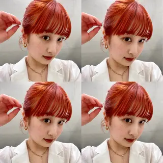 ヘアアレンジ 小顔カット/顔周り /メンズsaraのヘアスタイル