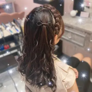 セミロング ヘアアレンジ MILD by 17 秋葉原 ♡みづき♡のヘアスタイル