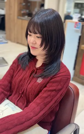 セミロング 🌺ウルフカット職人 新垣渚🐺のヘアスタイル