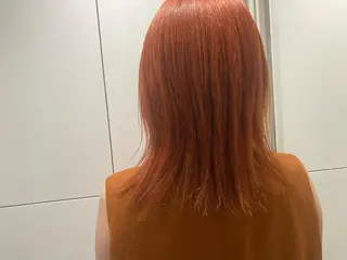 セミロング カラー ヘアアレンジ オリーブ透明感カラー 表参道/MIKUのヘアスタイル