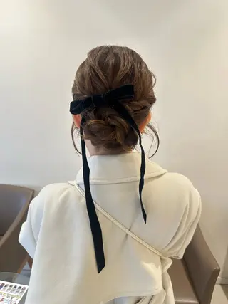 ロング カラー ヘアアレンジ タイトボブ個性派カラ ーAKANEのヘアスタイル