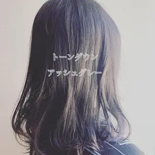 ミディアム カラー NOPPO 和泉市 美容室/奥村 飛鳥のヘアスタイル