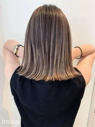 ミディアム カラー パーマ ヘアアレンジ メンズ 二ヶ月綺麗なデザイン カット/星野六三四のヘアスタイル