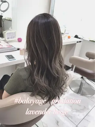 セミロング カラー 山崎俊輔/髪質改善 /バレイヤージュのヘアスタイル