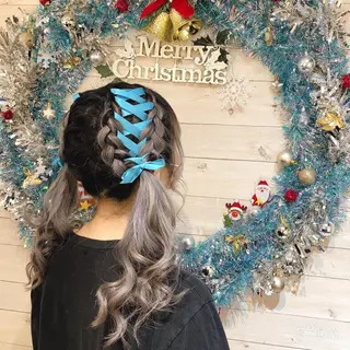 セミロング ヘアメイク エンカレッジのヘアスタイル