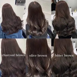 カラー 🤍ブリーチなし ブラウンhimi🤍のヘアスタイル