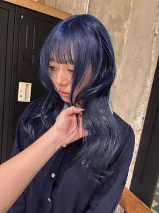 ロング カラー KAEDE🌺Wカ ラー/ホワイトカラーのヘアスタイル