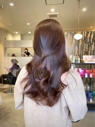 ロング カラー tim hinaのヘアスタイル