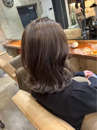 ミディアム カラー 江戸川区reine 舜也のヘアスタイル
