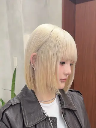 ミディアム カラー ブリーチ　ハイトーン 特化🌈フジタハルキのヘアスタイル
