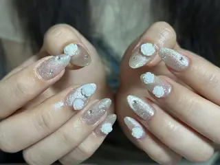 ネイル By moonネイル 🌷ワンホン/韓国風のネイルデザイン