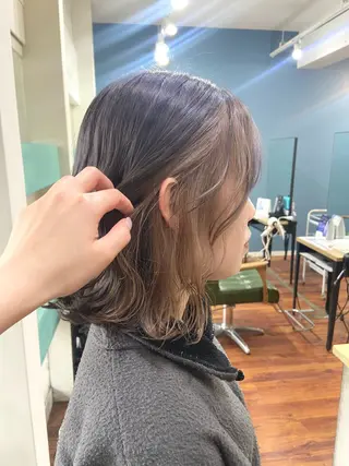 ミディアム カラー 髪質改善/透明感 カラー/西川奈穂のヘアスタイル