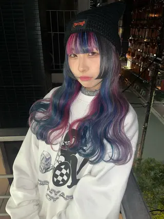 ロング カラー 堺 鳳 ママ美容師 yukariのヘアスタイル