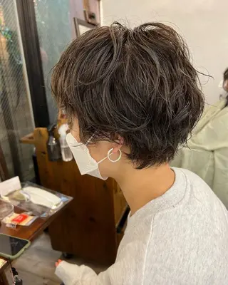 ショート パーマ 🌿ボブ パーマ高橋啓太🌿のヘアスタイル
