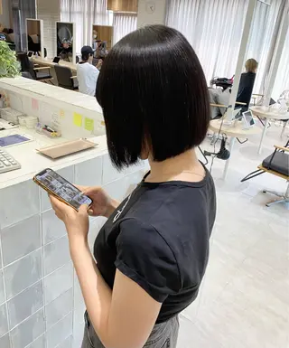 ショート ✨髪質改善/顔周りカ ット/縮毛矯正✨三隅のヘアスタイル