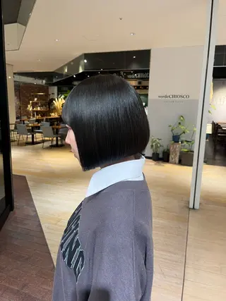 ショート マンツーマン 縮毛矯正/マユコのヘアスタイル